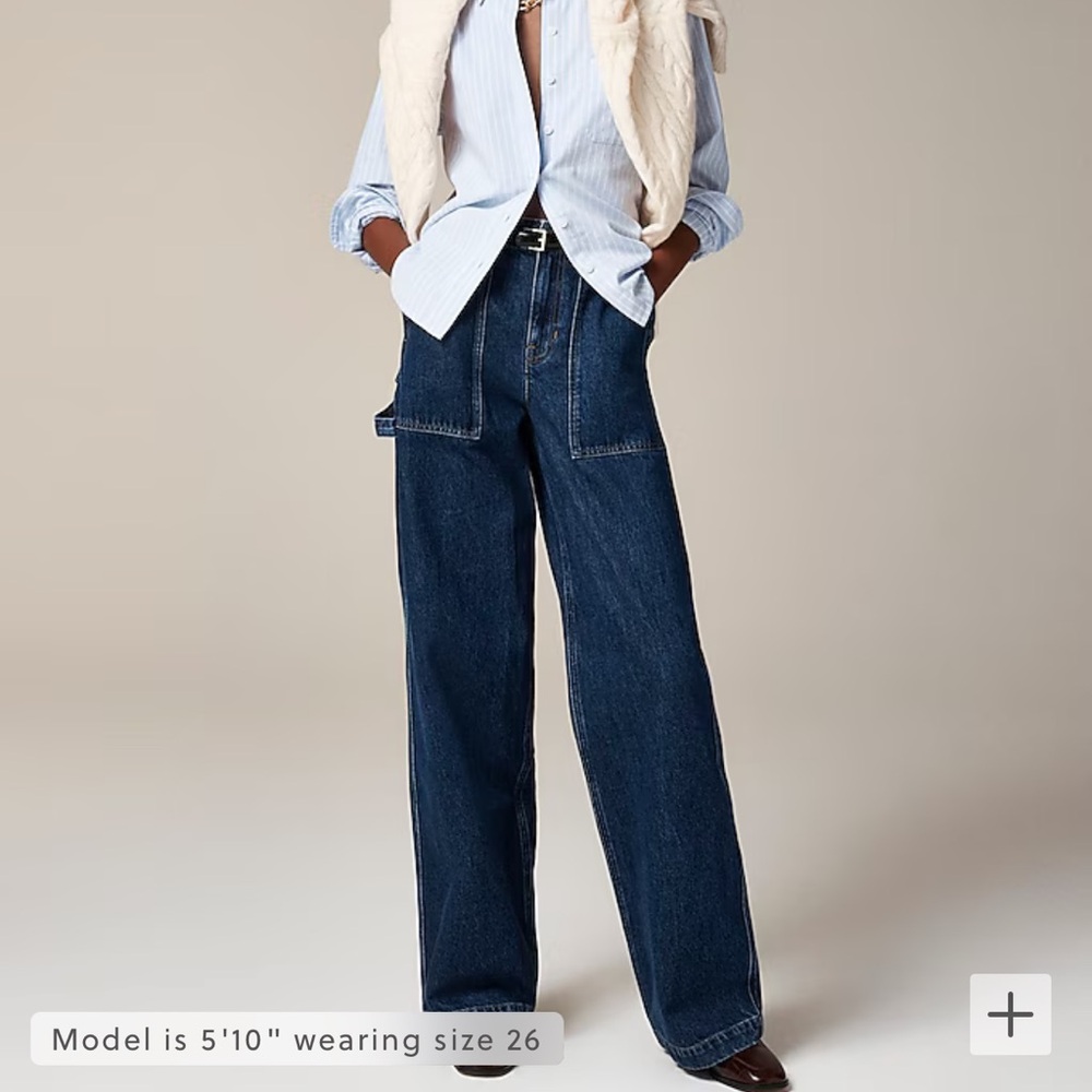 J. Crew Point Sur Size 36 Wide Leg Carpenter Jeans